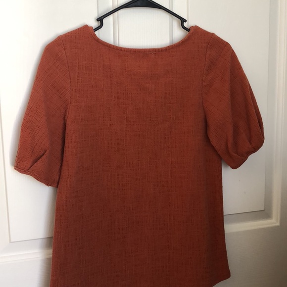Madewell Textured orange top, Size S, Green envelope, great condition, - Picture 5 of 5